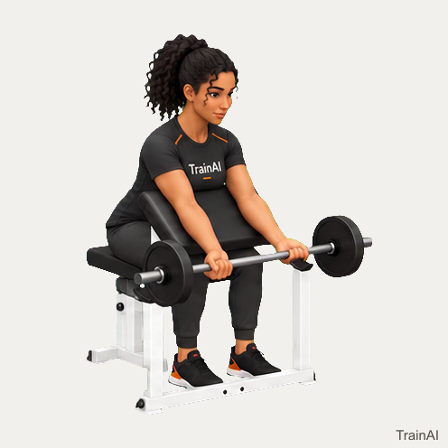 Barbell preacher curl · TrainAI