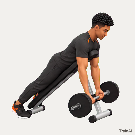 Incline-bench barbell spider curl · TrainAI