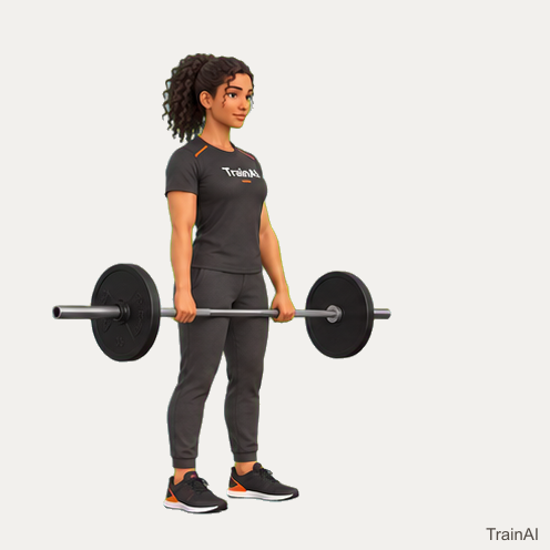 Barbell stiff-leg deadlift · TrainAI