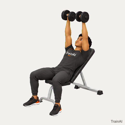 Incline dumbbell scapular raise · TrainAI