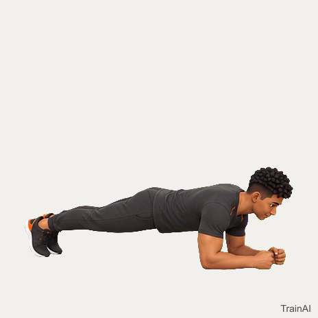 Forearm plank rotation · TrainAI