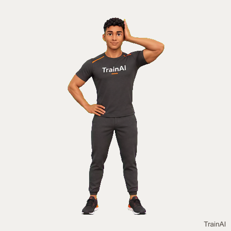 Standing neck side-press isometric · TrainAI