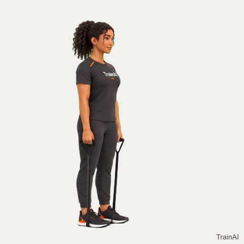 Band stiff-leg deadlift · TrainAI