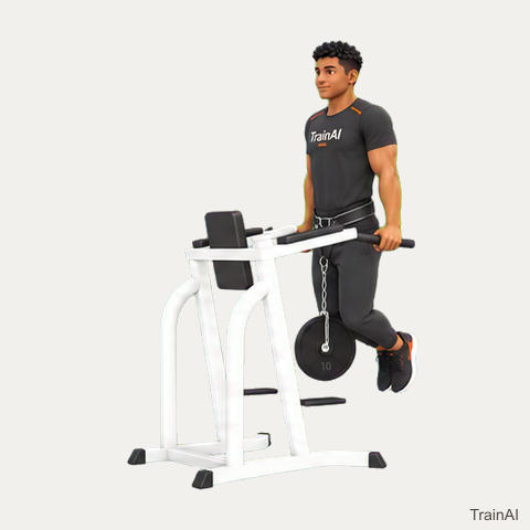 Weighted parallel-bar dip · TrainAI
