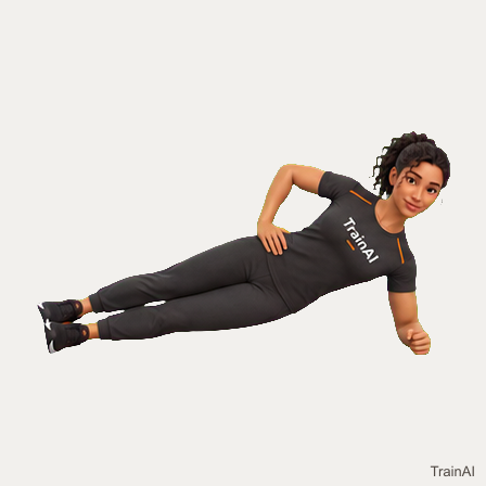 Side plank with hip abduction · TrainAI
