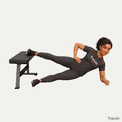 Copenhagen side plank hip adduction · TrainAI
