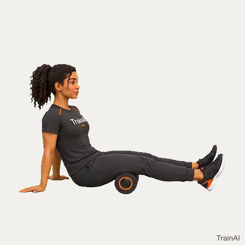 Foam-roller seated shoulder support · TrainAI