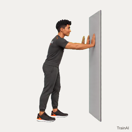 Wall-supported high knees · TrainAI