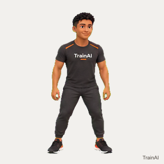 Low-impact skater step · TrainAI