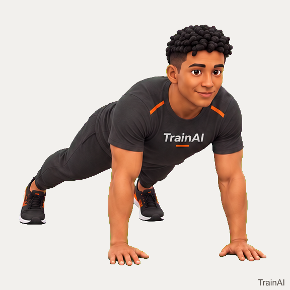 Plank shoulder tap · TrainAI