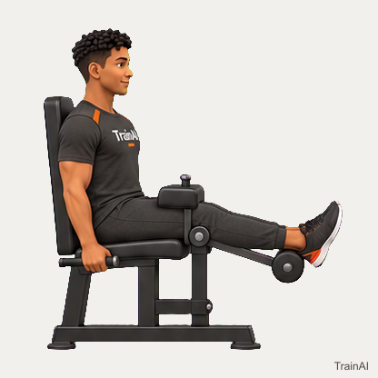 Seated leg curl · TrainAI