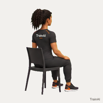 Seated shoulder-blade squeeze · TrainAI
