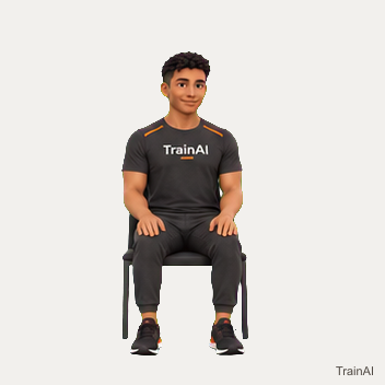 Seated supported side reach · TrainAI