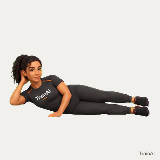 Side-lying hip abduction · TrainAI