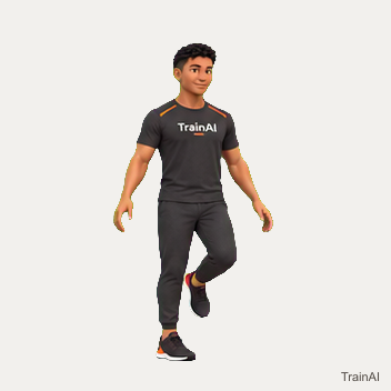 Single-leg calf raise · TrainAI