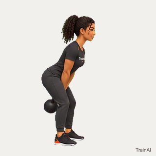 Two-hand kettlebell swing · TrainAI