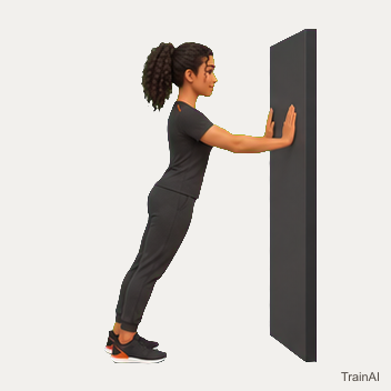 Wall push-up · TrainAI