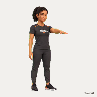 Wrist extensor stretch · TrainAI