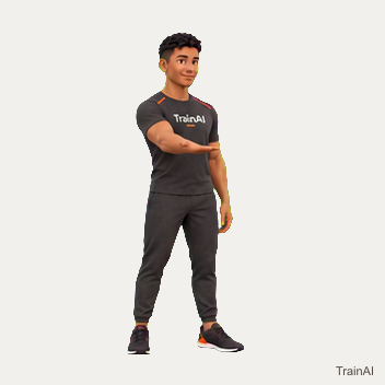 Wrist flexor stretch · TrainAI