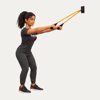 Band straight-arm pulldown · TrainAI