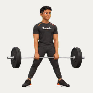 Barbell sumo deadlift · TrainAI