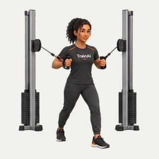 Cable chest press · TrainAI