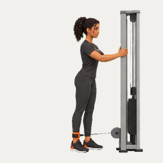 Cable glute kickback · TrainAI