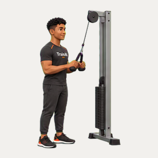 Cable triceps pressdown · TrainAI