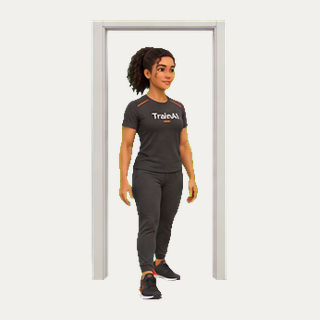Doorway chest stretch · TrainAI