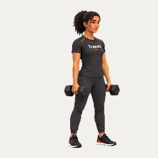 Dumbbell deadlift · TrainAI