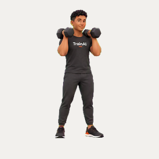 Dumbbell front squat · TrainAI