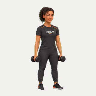 Dumbbell shrug · TrainAI