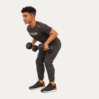 Dumbbell triceps kickback · TrainAI