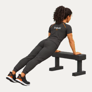 Incline scapular push-up · TrainAI