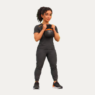 Kettlebell goblet squat · TrainAI