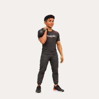 Kettlebell push press · TrainAI