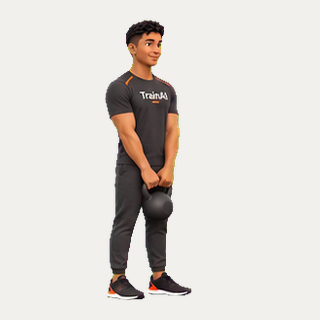 Kettlebell Romanian deadlift · TrainAI