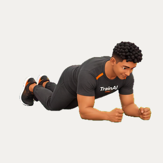 Knee plank · TrainAI