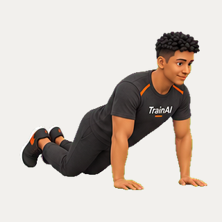 Knee push-up · TrainAI