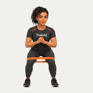 Lateral band walk · TrainAI