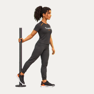 Leg swing forward and back · TrainAI