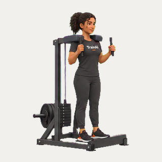 Machine standing calf raise · TrainAI