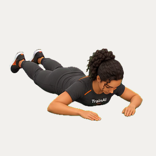 Prone W raise · TrainAI