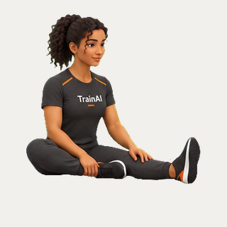 Seated hamstring stretch · TrainAI