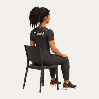 Seated shoulder-blade squeeze · TrainAI