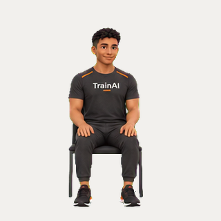 Seated supported side reach · TrainAI