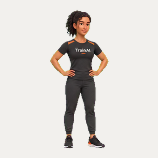 Standing alternating knee raise · TrainAI