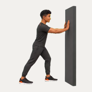 Wall calf stretch · TrainAI