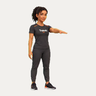 Wrist extensor stretch · TrainAI