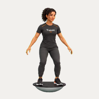 Two-foot balance-board hold · TrainAI